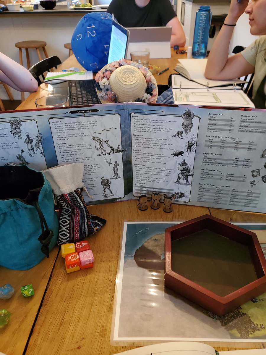 envyofagod's tweet photo. My second session of DMing turned out great! I got some wonderful feedback, my players are interactive enough to roleplay and they all had a good laugh over the fact that I couldn't keep an accent straight 🤣 #firsttimeDM #dungeonmaster #dnd https://t.co/k3AK9ZbDoO