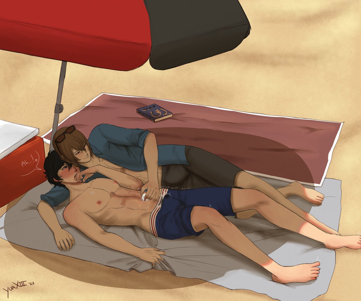 YuaXIIINSFW's tweet photo. #NSFW #Akeshu #Sketch
Haha hello it's me being late to my own event
Day 1 of #BottomJokerSunAndSweat it's a collab with @ObssessedA using the prompt "Temperature Play", and Akira being a little tease as always ♥️ https://t.co/ctzeWDs75l