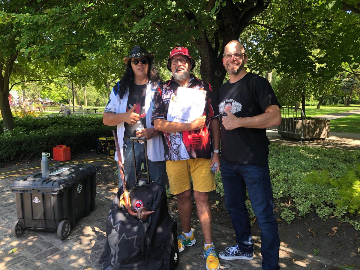 TedHealey's tweet photo. At the #Superpower5k troop today I was surprised with a certificate of 10 years (!!!!) of service to the #501st I was also awarded the ceremonial golf cart ride back to the ferry because Iβm old. #501stcdn #badguysdoinggood https://t.co/H7LsRGWyEc