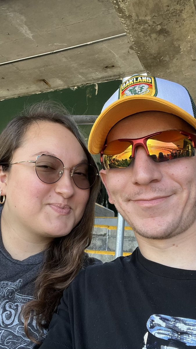 Robby_Hadley's tweet photo. @Athletics Out at todays game. Go A’s!!! https://t.co/91M2OjrMQO