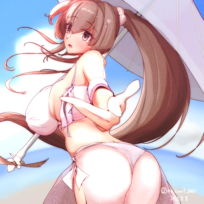#今月描いた絵を晒そうみずぎをいっぱいかいたたのしかったです 
