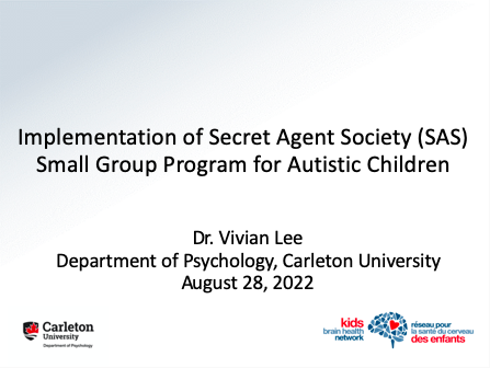 VivianAprilLee's tweet photo. So glad I was still able to present an overview of our #SecretAgentSociety project and see the other presentations at the @KidsBrainHealth #ResearchDay meeting today via Zoom! Thank you so much to the tech team! https://t.co/TLLwoGaoKM