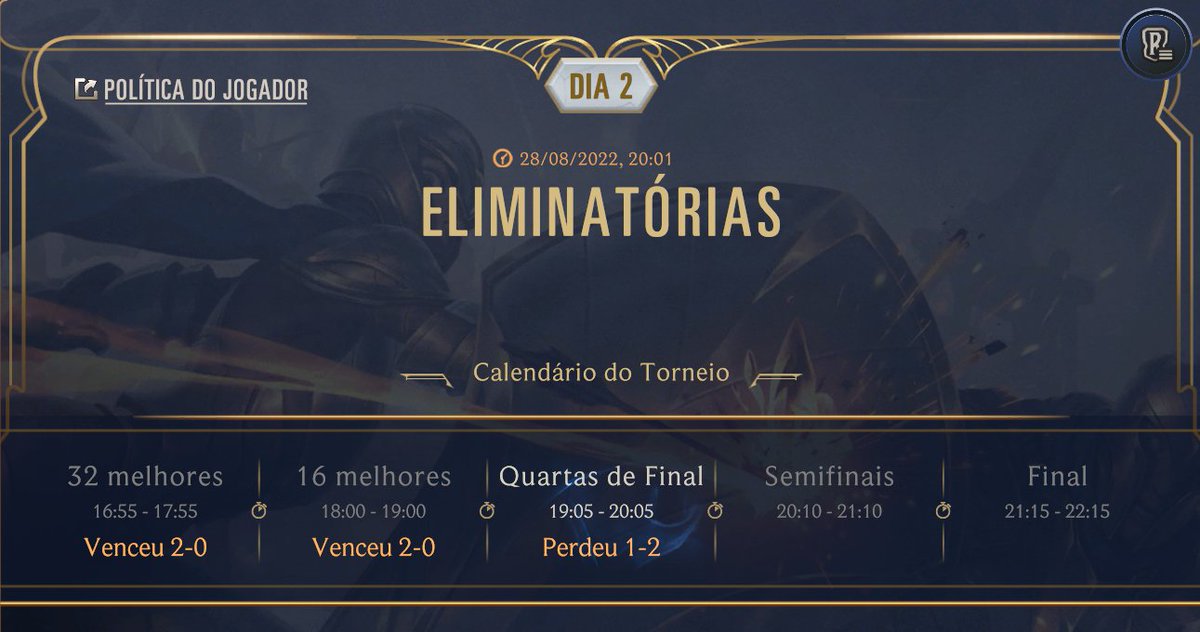 Acabei caindo no top 8 do sazonal, claro que fica aquele gostinho de quero mais, mas fico feliz pela minha consistência e resultados nos ultimos meses. 
Quero agradecer por todo mundo que torceu hoje, não deu mas a jornada foi muito legal. GGs <a href="/random7HS/">Will J</a> I hope you can do it!!!