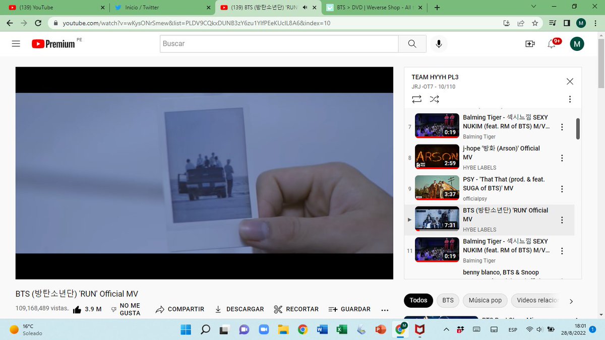 JiminahRed's tweet photo. yep, still streaming
#HYYHTeam #HYYHSupremacy #HYYHPavedTheWay #HyyhForTheWin #TodayWeFightForHYYH #StreamHYYH 

BTW, Run might be my favorite BTS song ever. And yes, I do realise I say that about many BTS songs. https://t.co/NN2zlm32mh