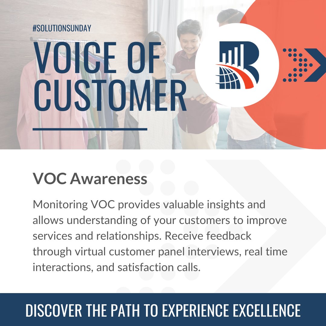 BARE_Intl's tweet photo. Kicking off the first #solutionsunday with Voice of Customer Awareness. Create a customized solution program with BARE to address your unique needs. See what else we have to offer at 🔗https://t.co/jKyg2hqCMu

#marketresearch #customerexperience #mysteryshopping #consulting https://t.co/64d12192O3