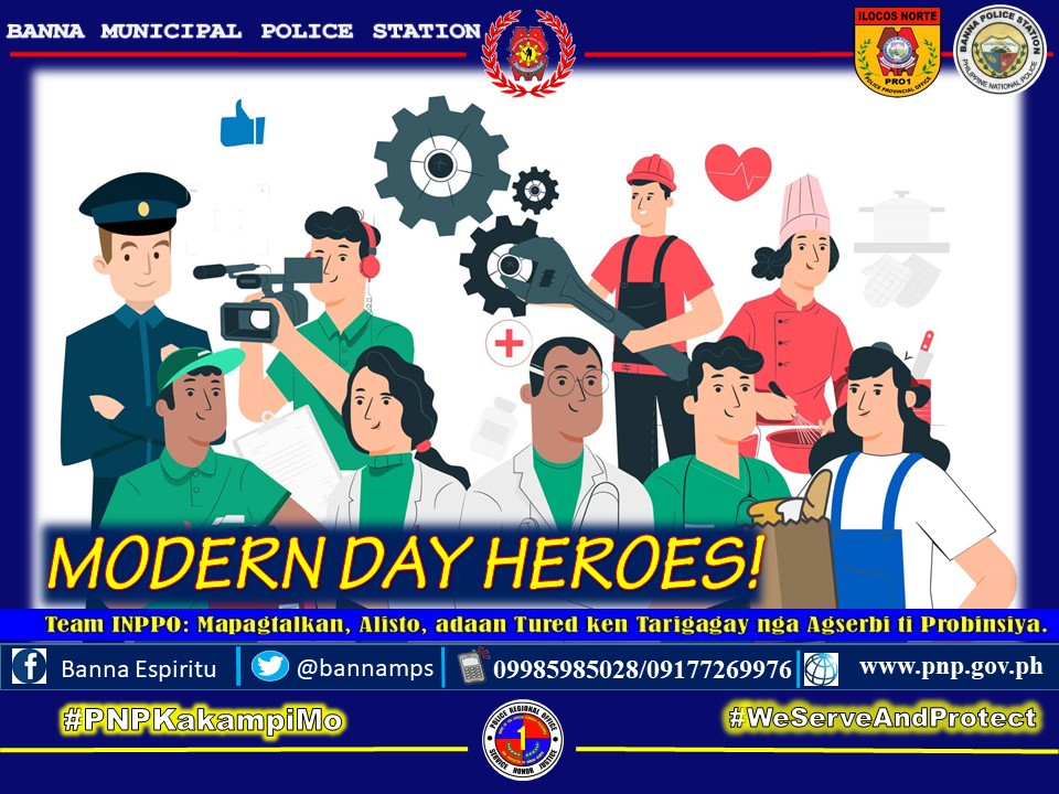 BannaMPS's tweet photo. Banna Municipal Police Station joins the celebration of the National Heroes Day.
@pro1officialtw
@pnpdpcr
@dpcrpublicinfo https://t.co/A6X8nj6NEf