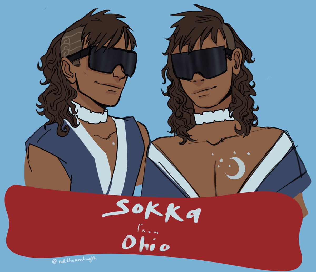 nottherealmyth's tweet photo. hey it's sokka from ohio #atla #avatarthelastairbender #sokka #sokkafromohio #watertribe https://t.co/686cT1iDwT