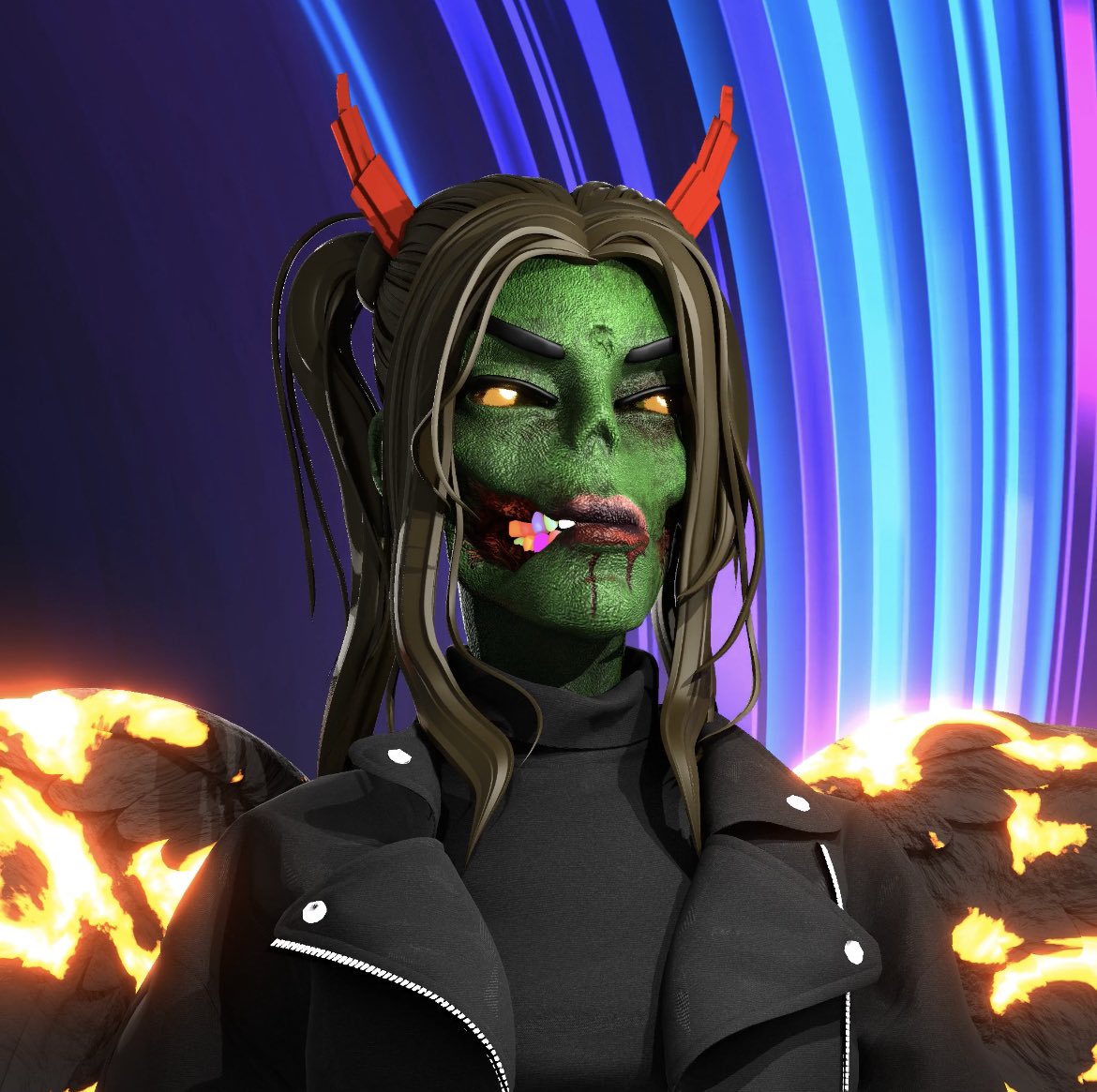 Papasmurf613's tweet photo. My @ZSCmultiverse #FemaleZ #NFT gives me the goosebumps I love it so much thanks @E2_ZSC_LFG ! ๐๐พ๐โค๏ธ https://t.co/L7OJUryBtN