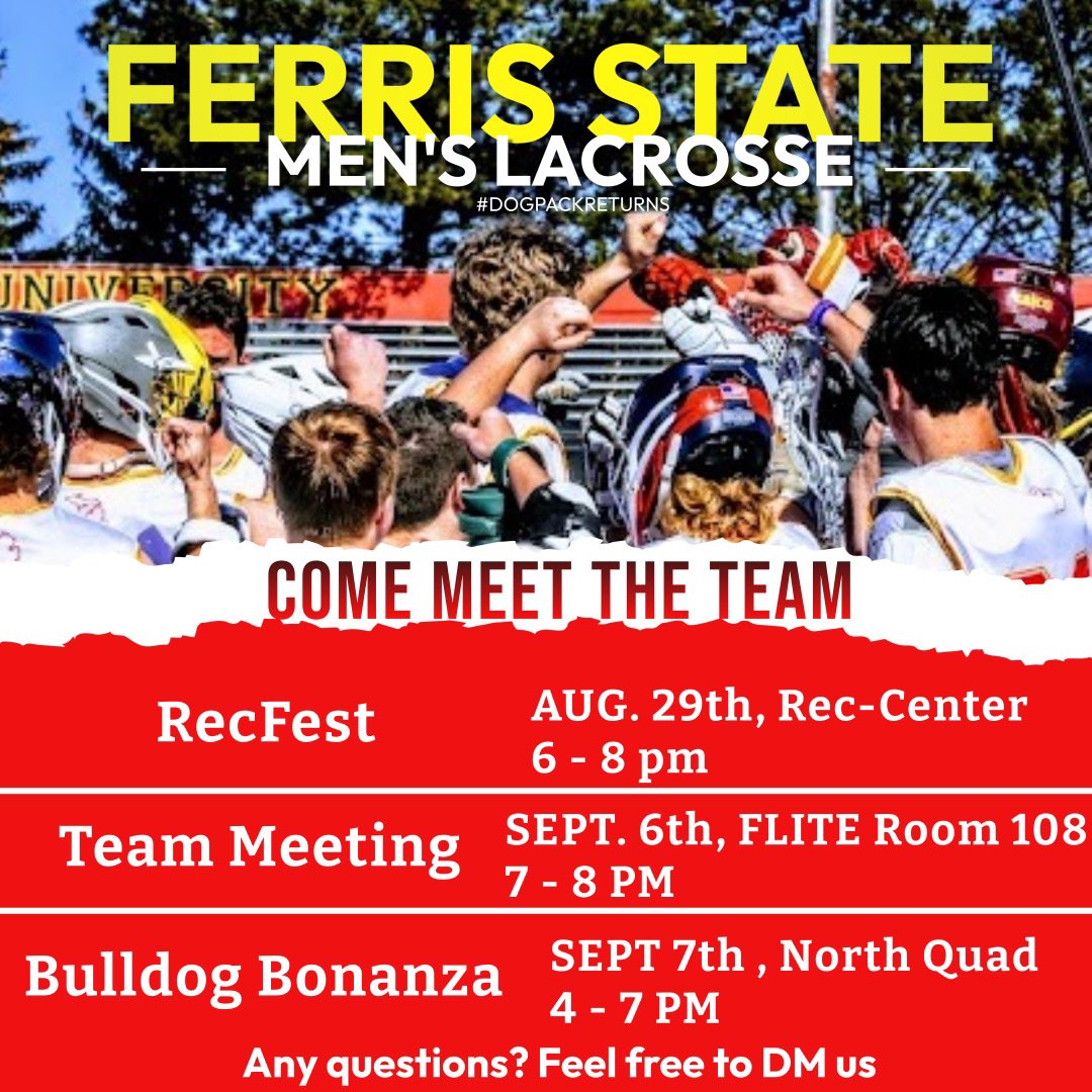 FSUMensLacrosse's tweet photo. Come out and meet the team🐾🥍 https://t.co/bVwglrJmR1