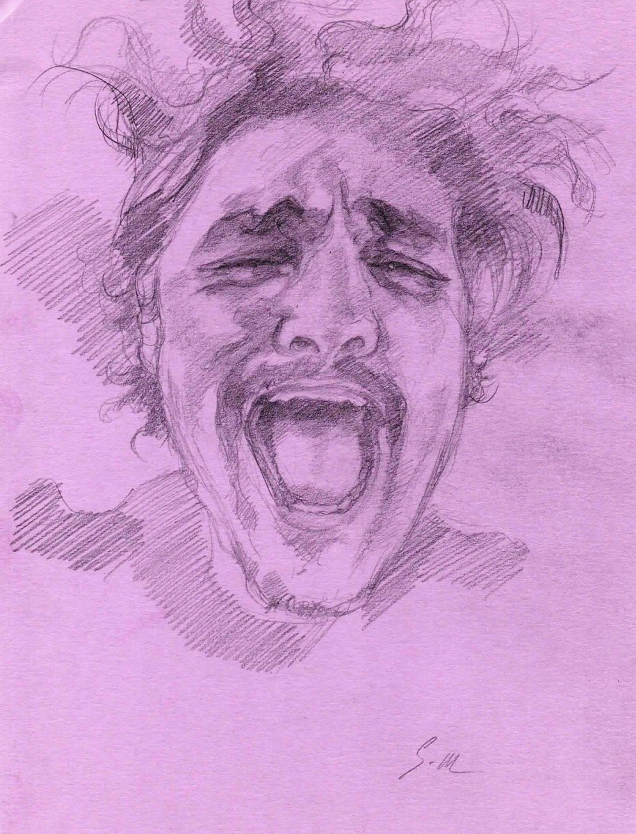 Germa_Marquez's tweet photo. Crazy Hair anatomical draw based on a Pedro Pascal photo. #anatomicalstudy #facemuscles #pedropascal #classicart #drawing #gesture https://t.co/CXSyOmxd9J