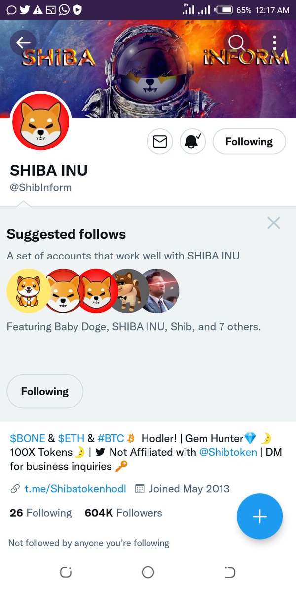 WChiagozie's tweet photo. @ShibInform This is mine👇🏿

0x8d45609ee27b43c1b872fef0c66d60a134da216f https://t.co/MudJ57SALC