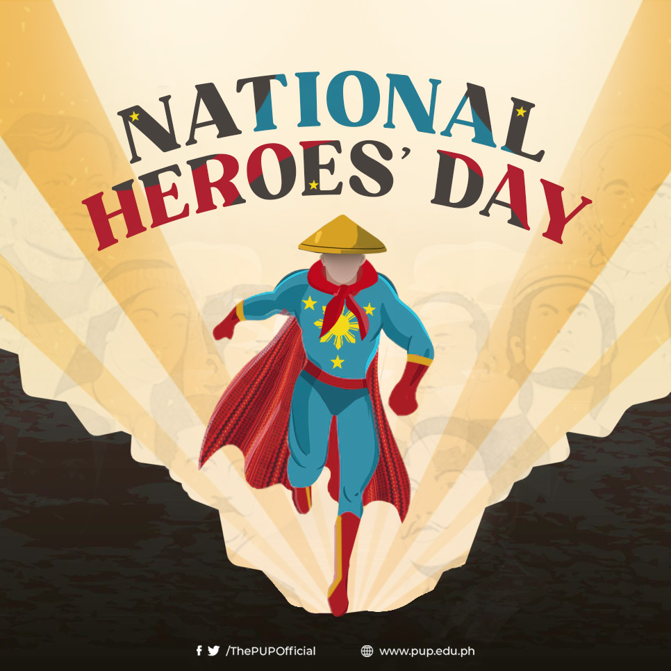 ThePUPOfficial's tweet photo. Pagpupugay para sa mga bayaning Pilipinong naglatag ng kalayaan sa ating bayan. Hinding-hindi kami makalilimot sa inyo at sa ating kasaysayan.

#NationalHeroesDay #ArawNgMgaBayani https://t.co/NhWV9rBY3R