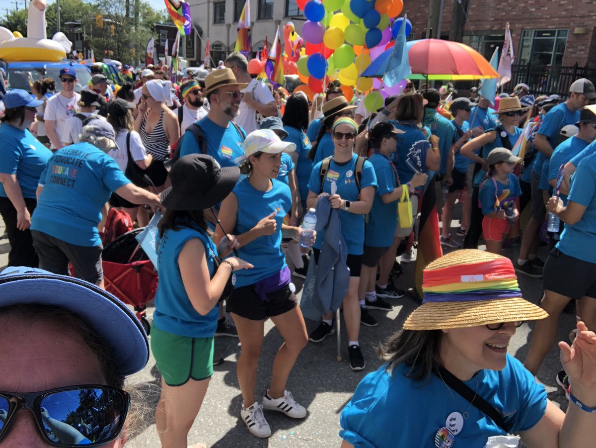 oectaottawa's tweet photo. So amazing to see so many marching in today’s Pride Parade with us, from babies in strollers to retirees! We participate so that our 2SLGBTQIA+ colleagues, students and families know we love them. We are honoured to celebrate with you! Happy Pride! 🏳️‍🌈🏳️‍⚧️ https://t.co/qVhXj15h9C