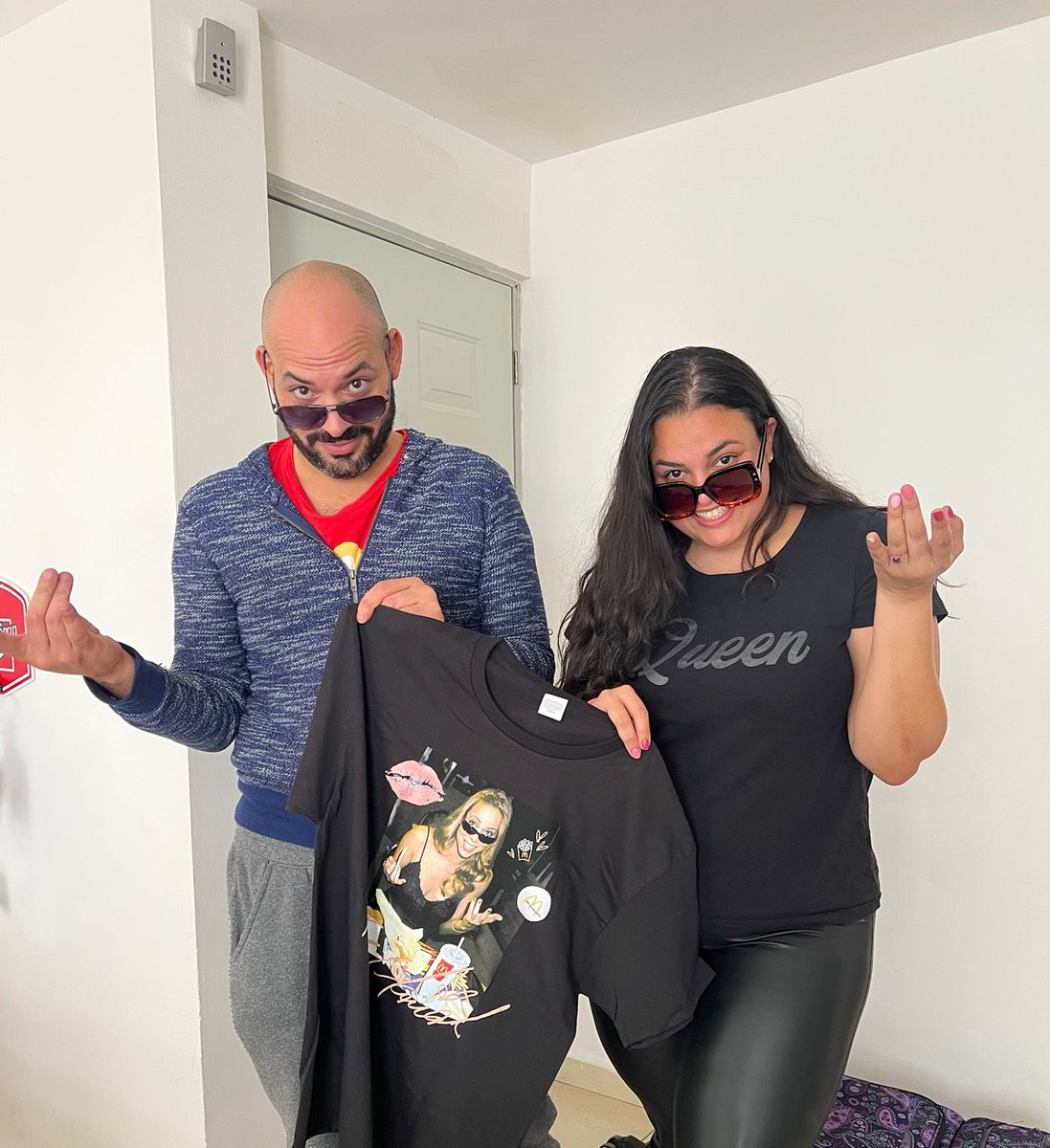 wagn82's tweet photo. thanks to my cousin @queengaviota x bringing me to Mexico the hottest item of the holiday season the #Iconic Tshirt from #Mariahmenu @McDonalds I still shaking so guess what are we listening in August ? @MariahCarey #Alliwantforchristmas #mc #mariahcarey #L4L #Lambily https://t.co/Xb8gx6hGx0