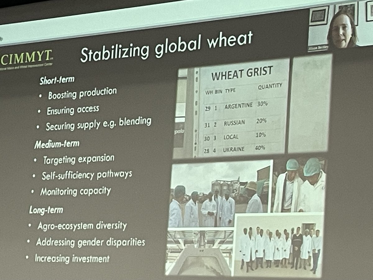 Keynote speaker Dr Alison Bentley from <a href="/CIMMYT/">CIMMYT</a> presenting avenues to stabilize global wheat supply at the Wheat Breeding Assembly #Narrabri #WBA2022