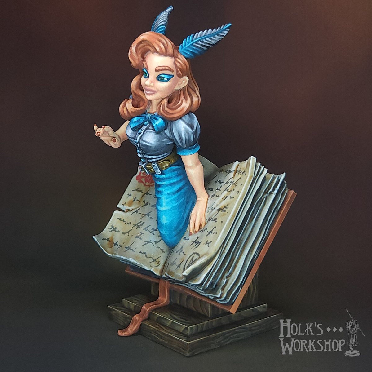 holks_workshop's tweet photo. For @reapermini ReaperCon 2022, "The Story Of Lunette" by Christine of Moonlight Minis! I had so much fun painting her, and I used just about every tool in my box here. Come and see her in Denton next weekend!
#miniatures #miniaturepainting #paintingminiatures #fantasyart https://t.co/HPCkBcKSSs