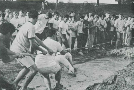 Happy Saint Francis Sunday! 
Check out this photo from the 1969 yearbook. Anyone remember this fun-filled competition?