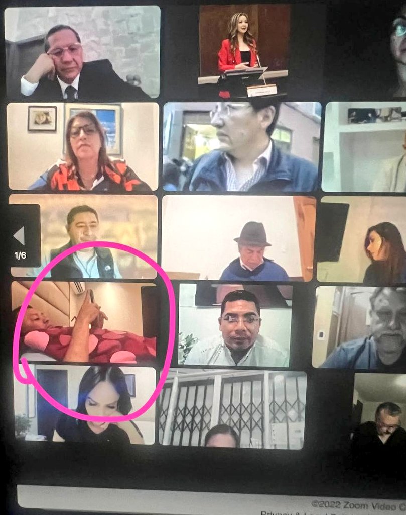 relicheandres's tweet photo. EL ARROPADO

En plena sesión para aprobar el juicio político contra los vocales de @CJudicaturaEc, el asambleísta @Ricardo_Vanegas aparece acostado en una cama, cómodamente, y arropado en una colorida y suigéneris colcha. https://t.co/H8wYfvmmZy