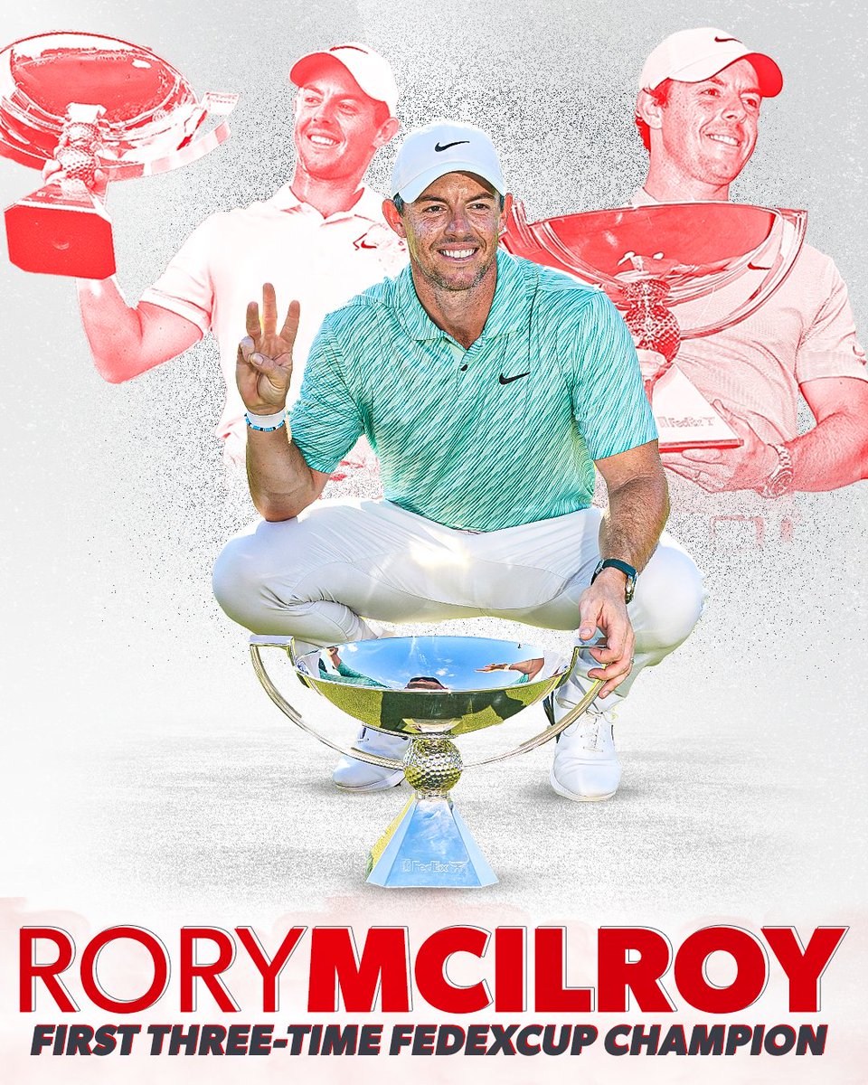 16 FedExCups
3 belong to Rory 🏆🏆🏆