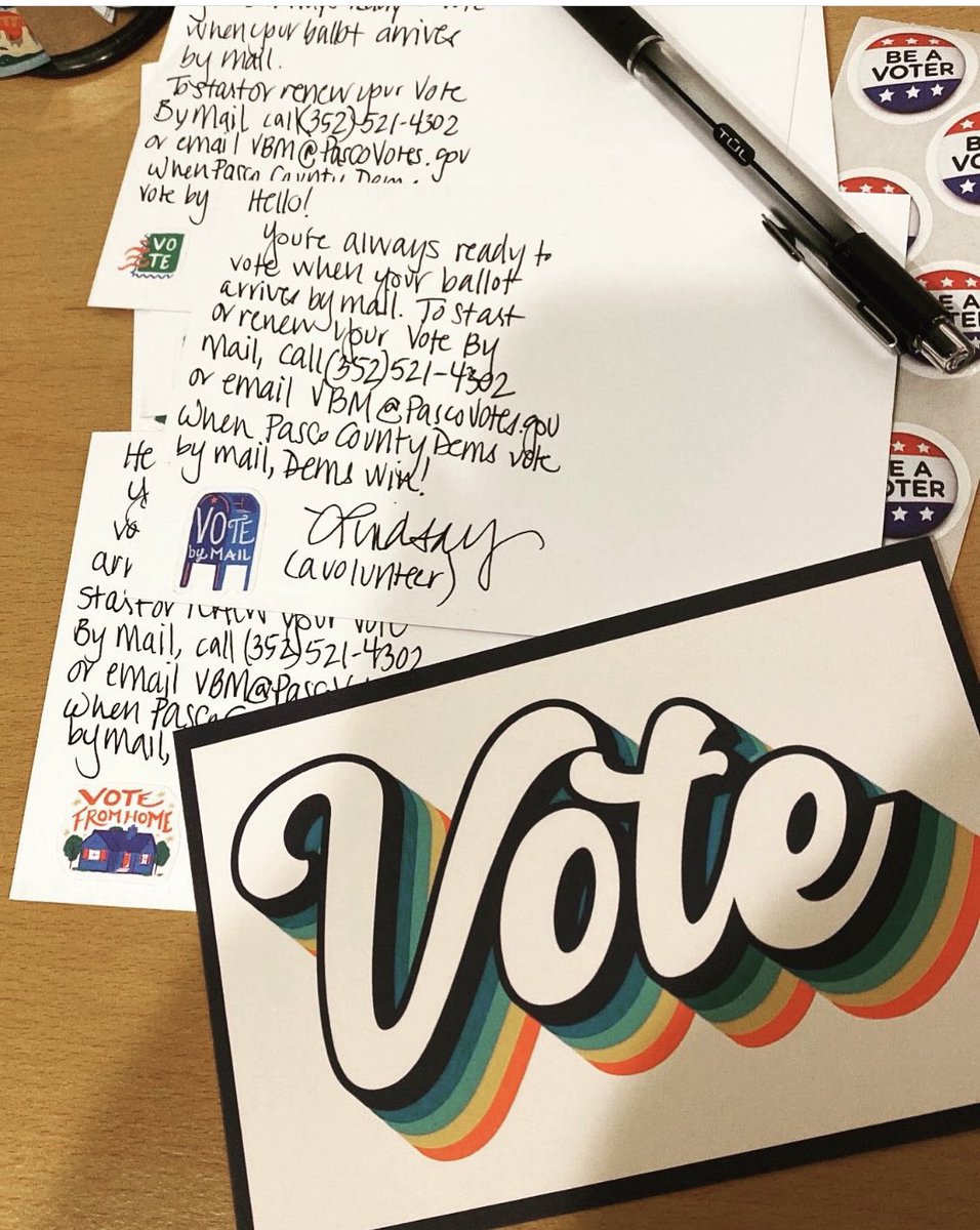 Sundays are for writing postcards to voters! This batch is heading South, encouraging Floridians to register to vote by mail.

<a href="/DemocratWit/">Tony The Democrat</a> <a href="/ToVoters/">PostcardsToVoters</a> @Marypostcards