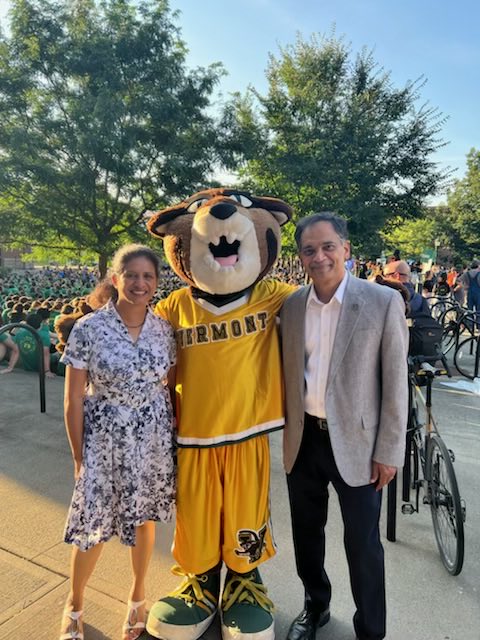 SVGarimella's tweet photo. One of the most uplifting days in the year ⁦@uvmvermont⁩ - welcomed our bright new Class of 2026 with our Convocation and Twilight Induction Ceremony. https://t.co/2hFLahBzoX