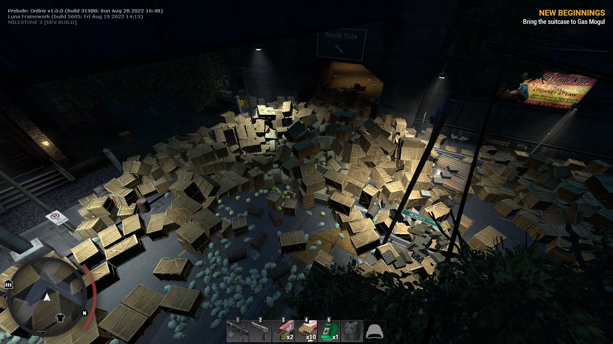 PlayPrelude's tweet photo. Volt allows us to do some pretty crazy things. In this screenshot there are 3942 active physics objects with zero performance loss on the server. https://t.co/ROfpRmmgkJ