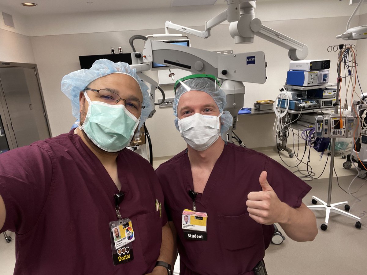 .<a href="/uiowaeye/">UIowa Eye</a> resident physicians recently volunteered to perform 4 no-cost cataract surgeries for patients of the Iowa City Free Medical Clinic, with faculty supervision. “Operation HawkEyeSight" was made possible by an <a href="/iowamed/">Carver College of Medicine</a> grant intended to address health care disparities. 💛