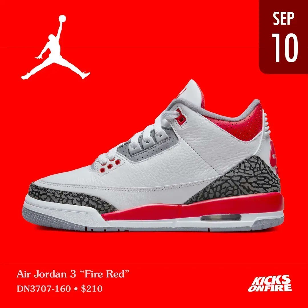 RT @kicksonfire: It’s almost time for Jordan 3 “Fire Red” Are you ready? https://t.co/dBDYCiw3VY