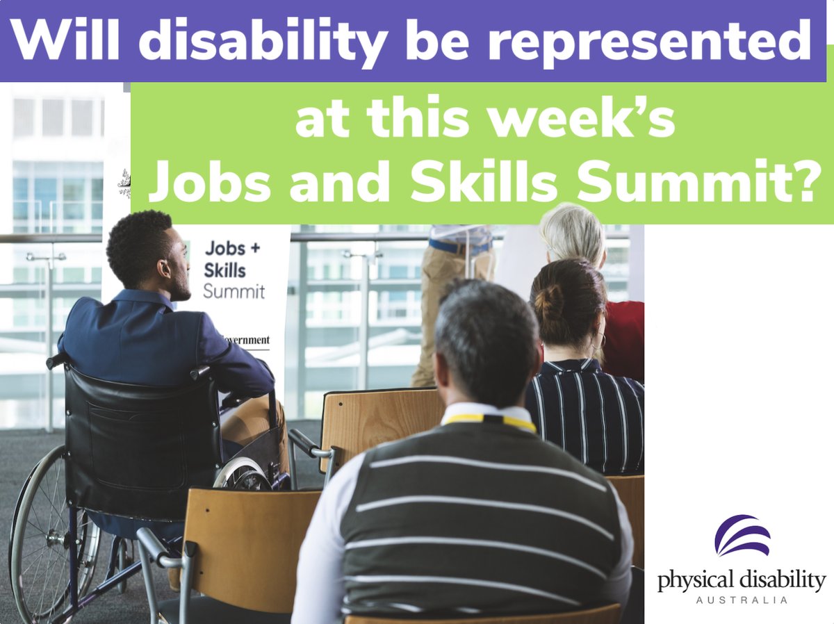PDA_AU's tweet photo. It’s not too late to ensure that disability representation has a place at the Jobs and Skills Summit table @AlboMP and @AmandaRishworth.

Give us a call. We’ll make space in our diaries.

https://t.co/FYJvjLzGNX

#disabilityinclusion #jobsandskillssummit https://t.co/SUjMLWRm9c