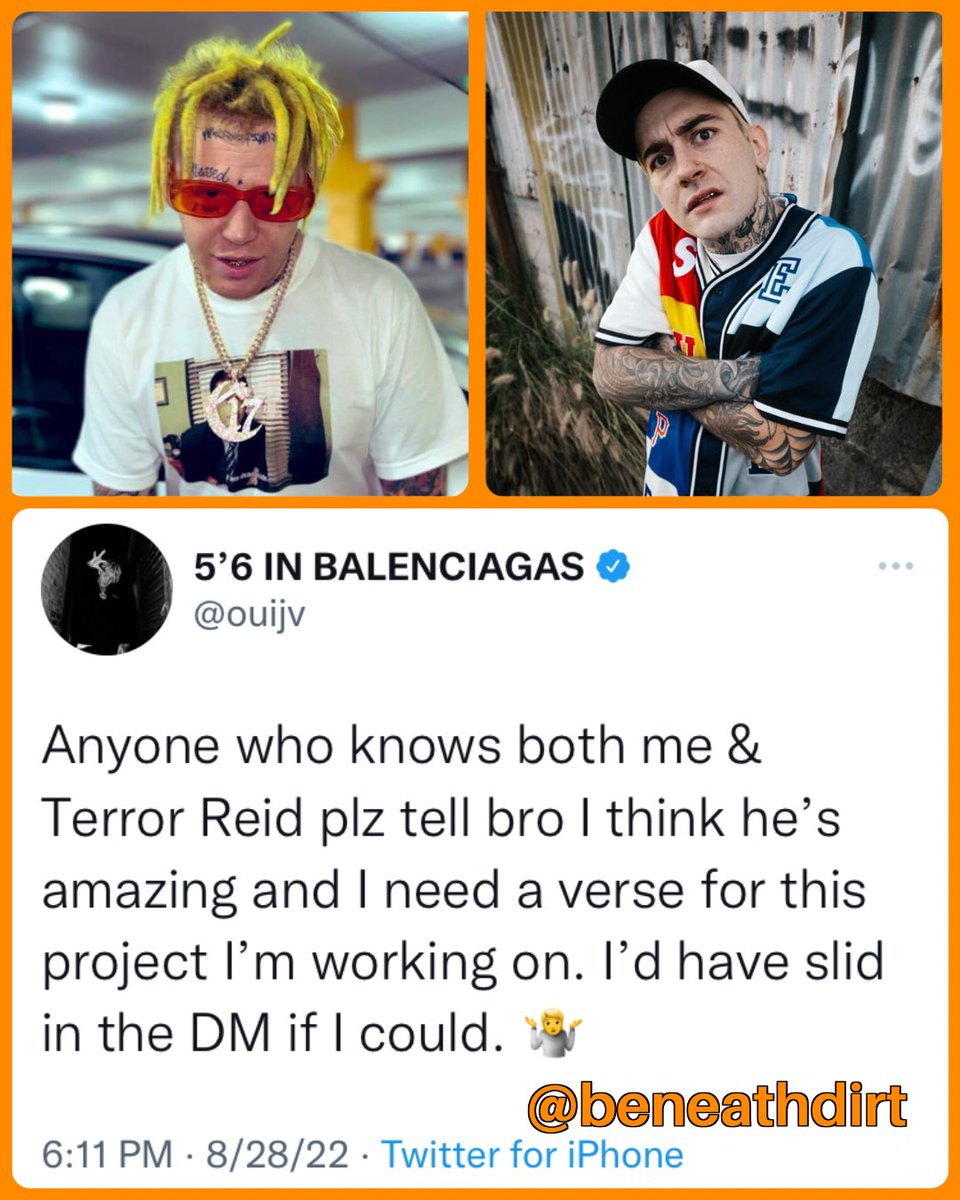 beneathdirt's tweet photo. #OuijaMacc and #TerrorReid on a track. Need it or keep it? https://t.co/UsezkT8G7f