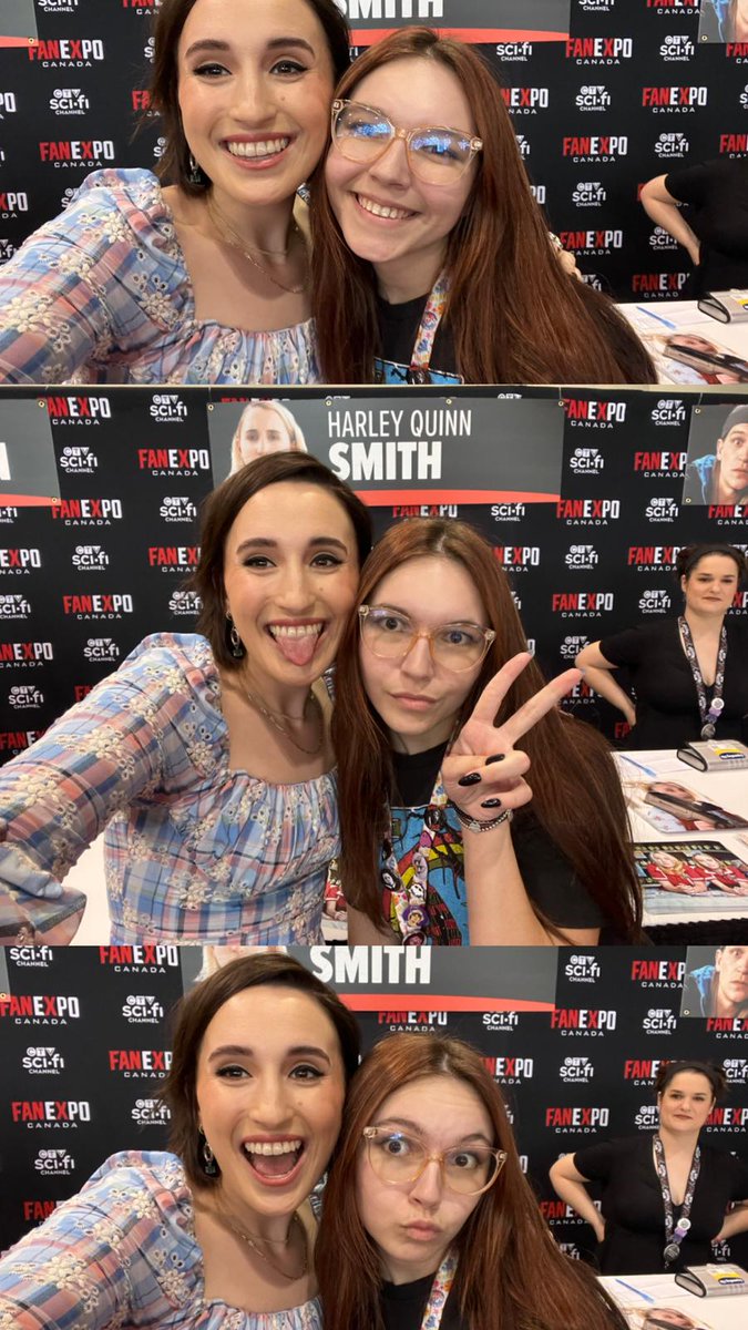 GauleyKelly's tweet photo. @JenSchwalbach &amp; @ThatKevinSmith, you have raised an amazing beautiful women inside and out. My daughter adores her, and how Harley was with her made my heart full. Please pass on my gratefulness. #fanexpo2022 #FANEXPOCANADA #yogahosers https://t.co/zsvhVVHV9u