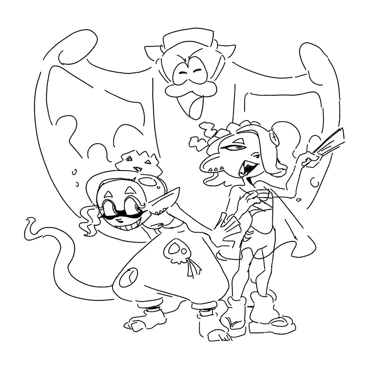 Hallelujah welcome to paradise 
juntos los 3 #Splatoon3