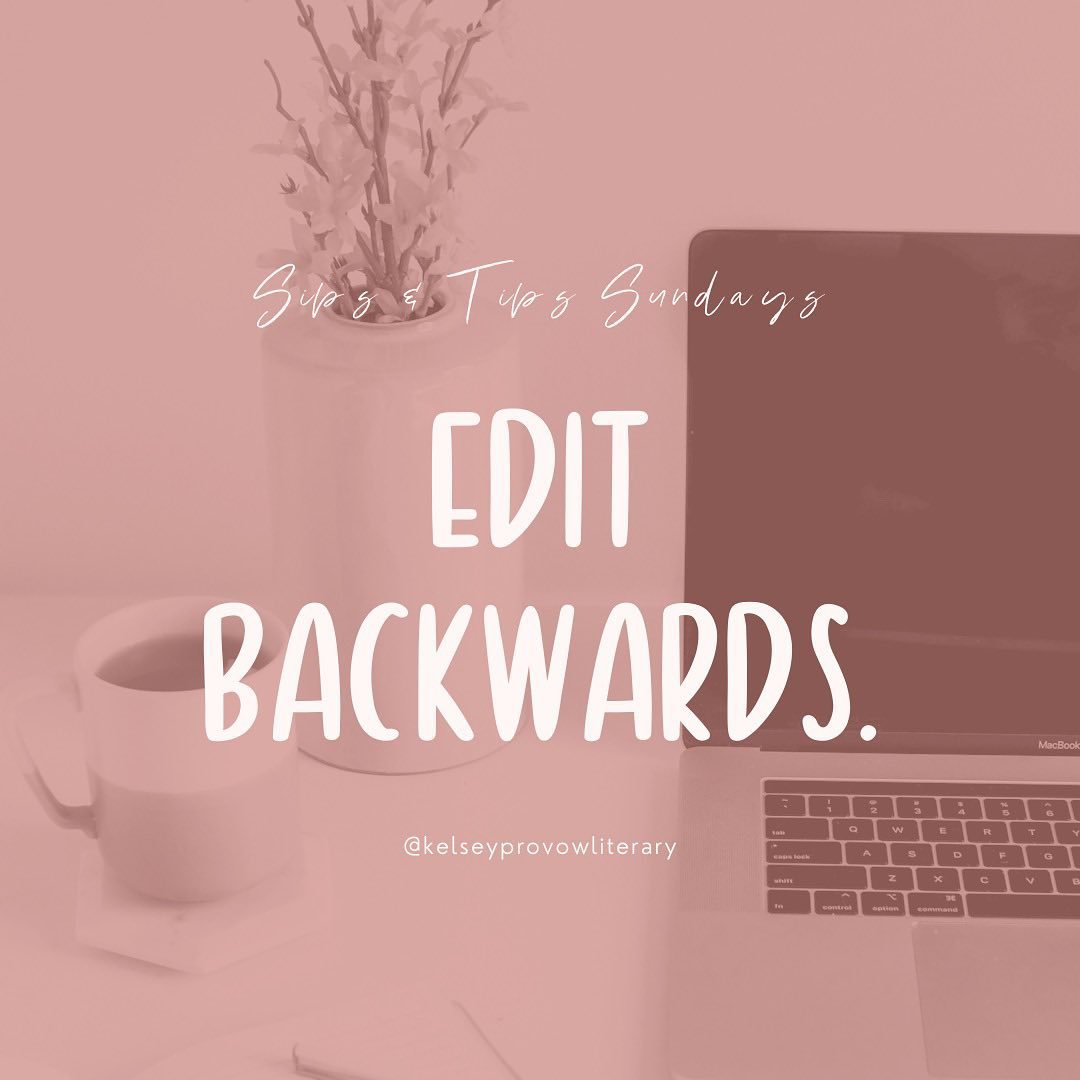 ❓Do you edit backwards? 

⏮ Editing backwards can help keep your eyes from playing tricks on you and keeping you from cleaning up your manuscript! 

👀 How do you edit your work?

#editing #publishing #editors #writers #creativewriting