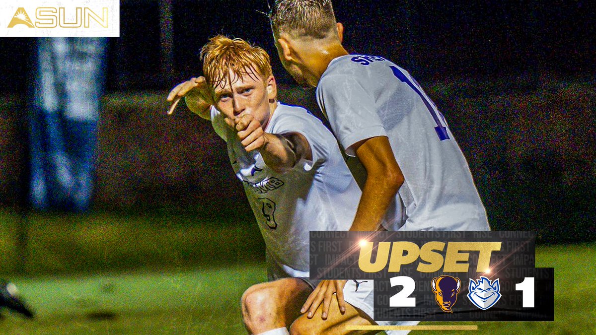 Atlantic Sun Conference (@asunsports) on Twitter photo 🚨UPSET🚨
<a href="/LipscombMSOC/">Lipscomb Men's Soccer</a> score two unanswered goals in the 1⃣3⃣th & 6⃣9⃣th minute to take down No. 🔟 Saint Louis ⚽️👀
#ASUNBuilt | #ASUNMSOC | #HornsUp🤘 🚨UPSET🚨
<a href="/LipscombMSOC/">Lipscomb Men's Soccer</a> score two unanswered goals in the 1⃣3⃣th & 6⃣9⃣th minute to take down No. 🔟 Saint Louis ⚽️👀
#ASUNBuilt | #ASUNMSOC | #HornsUp🤘
