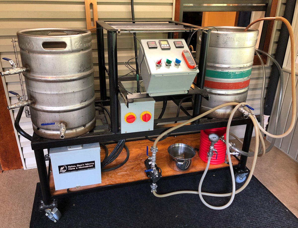 We brewed a golden sour today &amp; pitched 2 of the 3 wild yeasts from my back yard. One of them didn’t perform well so it wasn’t used. <a href="/BootlegBiology/">bootleg biology</a> isolated these strains from some yeast captures I did back in 2019 and we’re finally putting them to use!🤘🏻-MW
#Brewing #LocalYeast