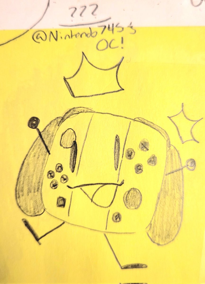 DooDleO_Noodle's tweet photo. @Nintendo74S He's so unique! I love him!!! 
(Also sorry for the colored background using what I have XD) https://t.co/PYriSDati5