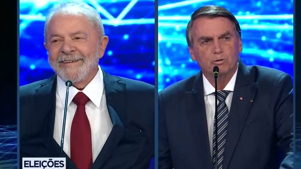 BuzzFeedBrasil's tweet photo. Bolsonaro chamou o Lula de "presidente". #DebateNaBand #Eleicoes2022 https://t.co/OVb68hLo8G