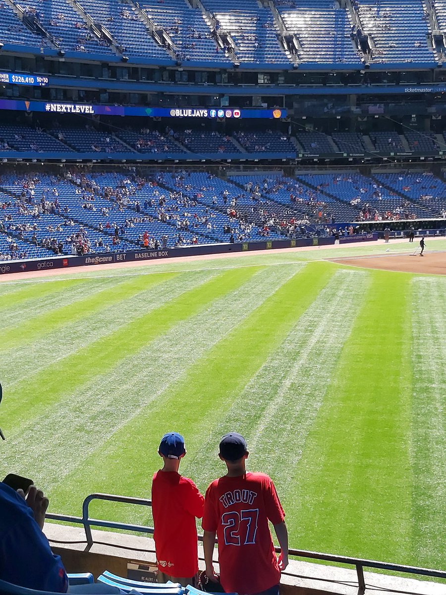LisaOnAir's tweet photo. A great outing for @MikeTrout today against the @BlueJays.
At least one of us was thrilled about the homerun & the final score.
#faveplayer #Toronto https://t.co/LWrpDjBITS