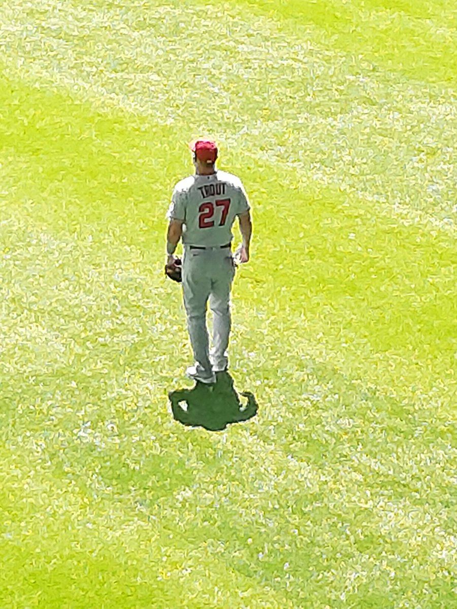 LisaOnAir's tweet photo. A great outing for @MikeTrout today against the @BlueJays.
At least one of us was thrilled about the homerun & the final score.
#faveplayer #Toronto https://t.co/LWrpDjBITS