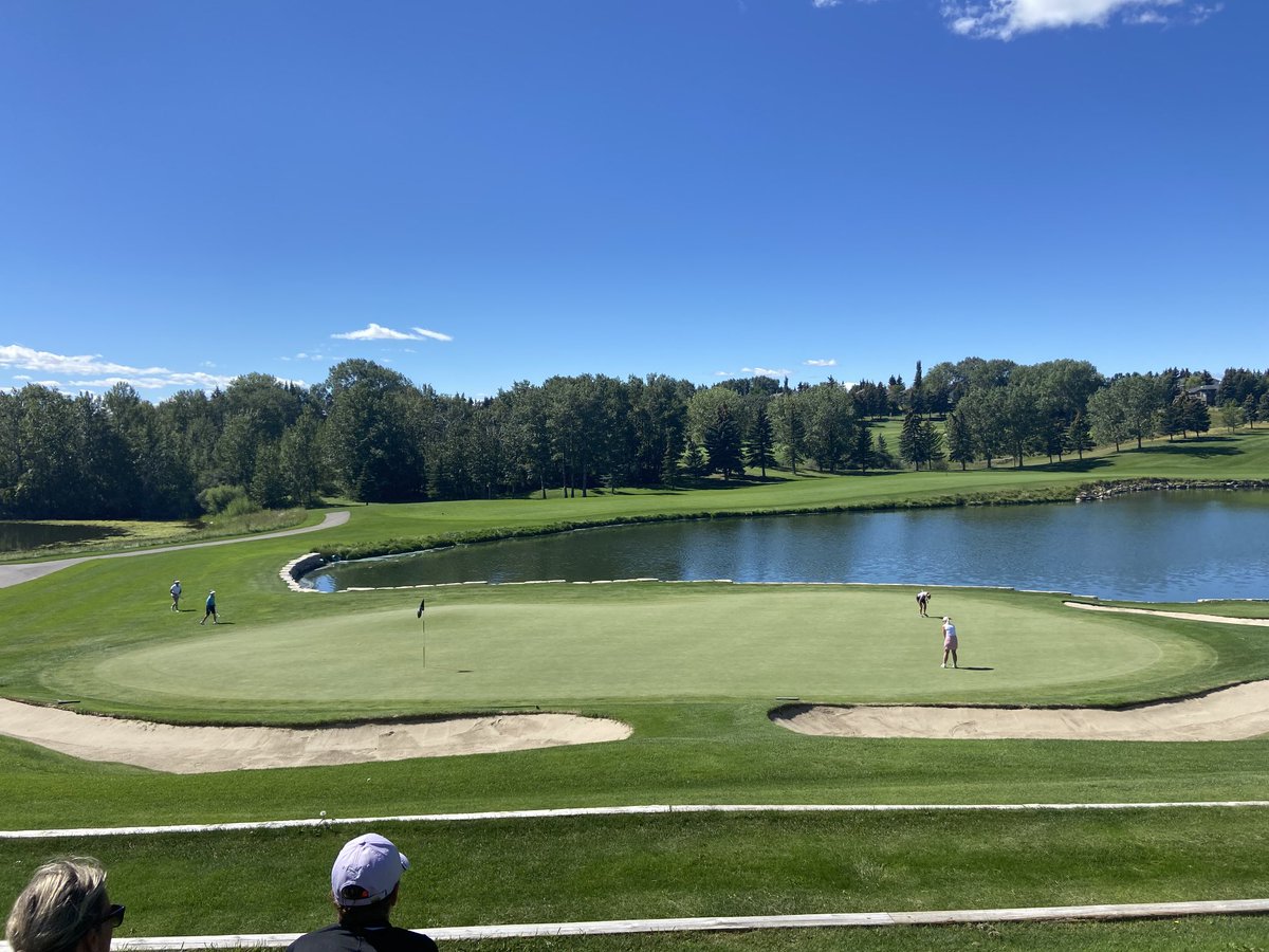Another beautiful day on the course. Solheim Cup ⁦<a href="/bearspawyyc/">Bearspaw Golf Club</a>⁩ Grizzlies vs Polar Bears. 💕