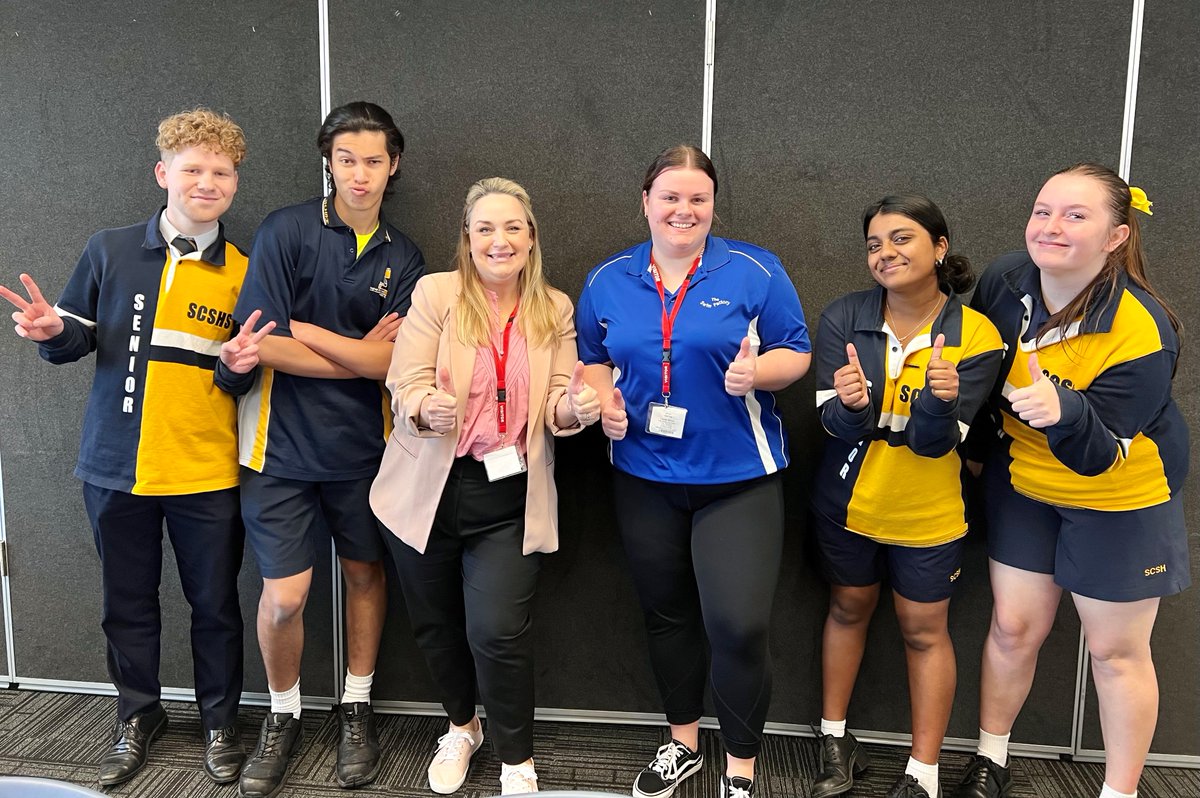Kicking goals with this awesome bunch of students from Springfield Central SHS! 
Year 11 &amp; 12 Highway to Success day was an opportunity for students to connect with local industry and set themselves up for Success.