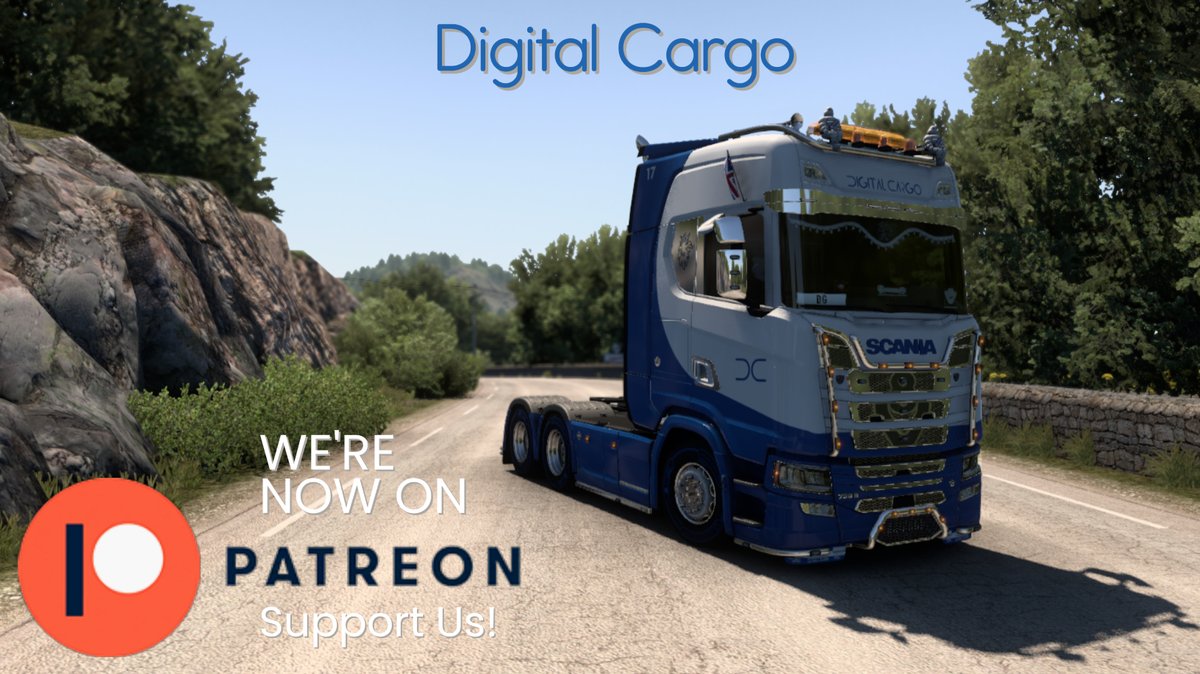 DigitalCargoVTC's tweet photo. Hello All!

Did you know that you can support us using Patreon?

Yes you can... 

If you would like to support us with a small donation then you can using our Patreon Link!

Our Patreon's will have their very own banner and role within our Discord Server! 
https://t.co/DzqR1dG29q https://t.co/m1uRC2Gn5w
