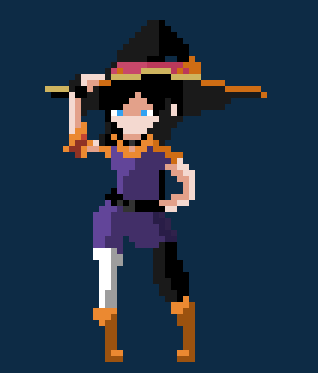 magic girl?

#pixelart