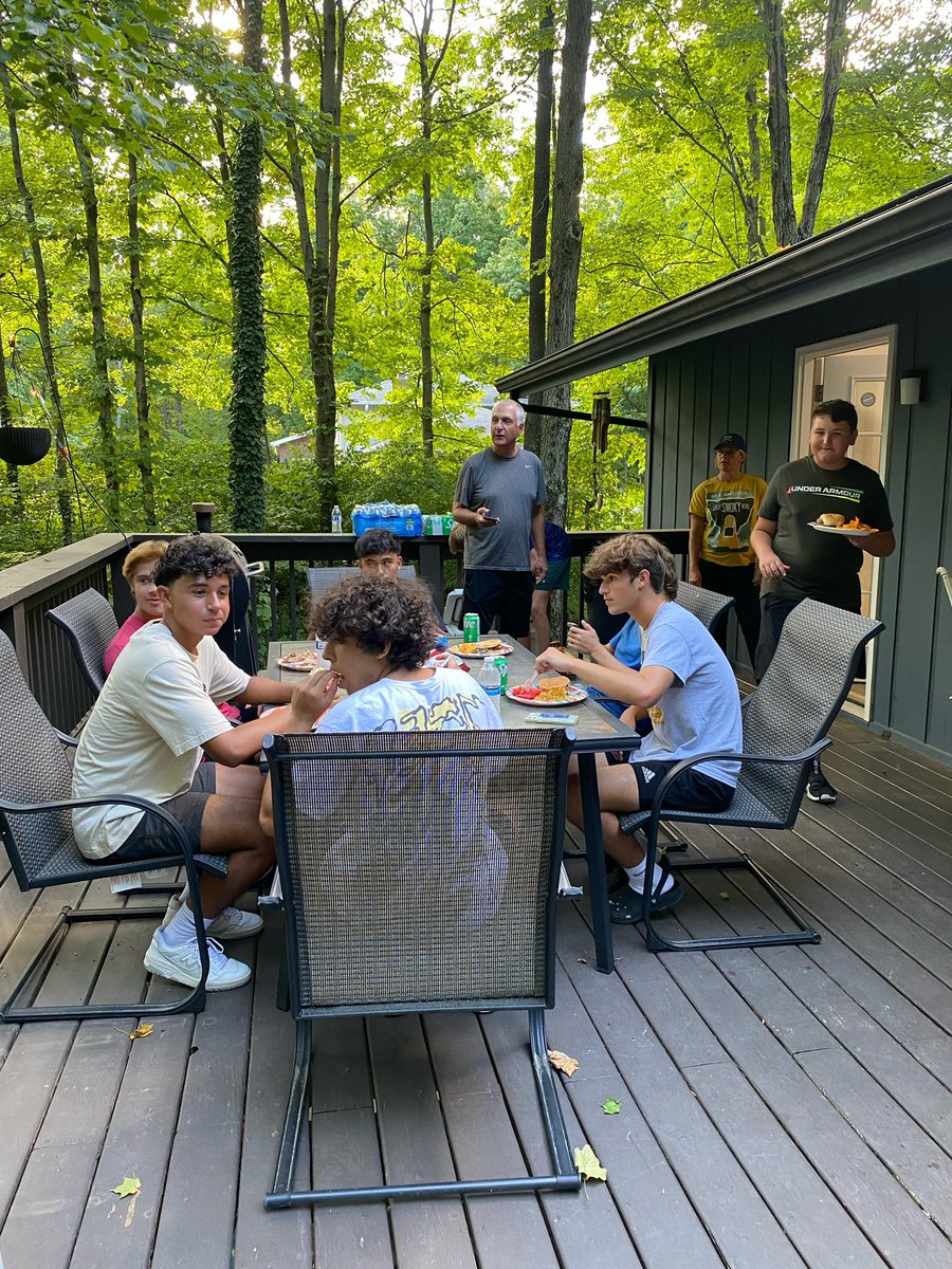AvonBoysSoccer's tweet photo. Team dinner number 3. Thank you parents for feeding us and allowing us to spend time together away from the field. https://t.co/lTaoQDQuU8
