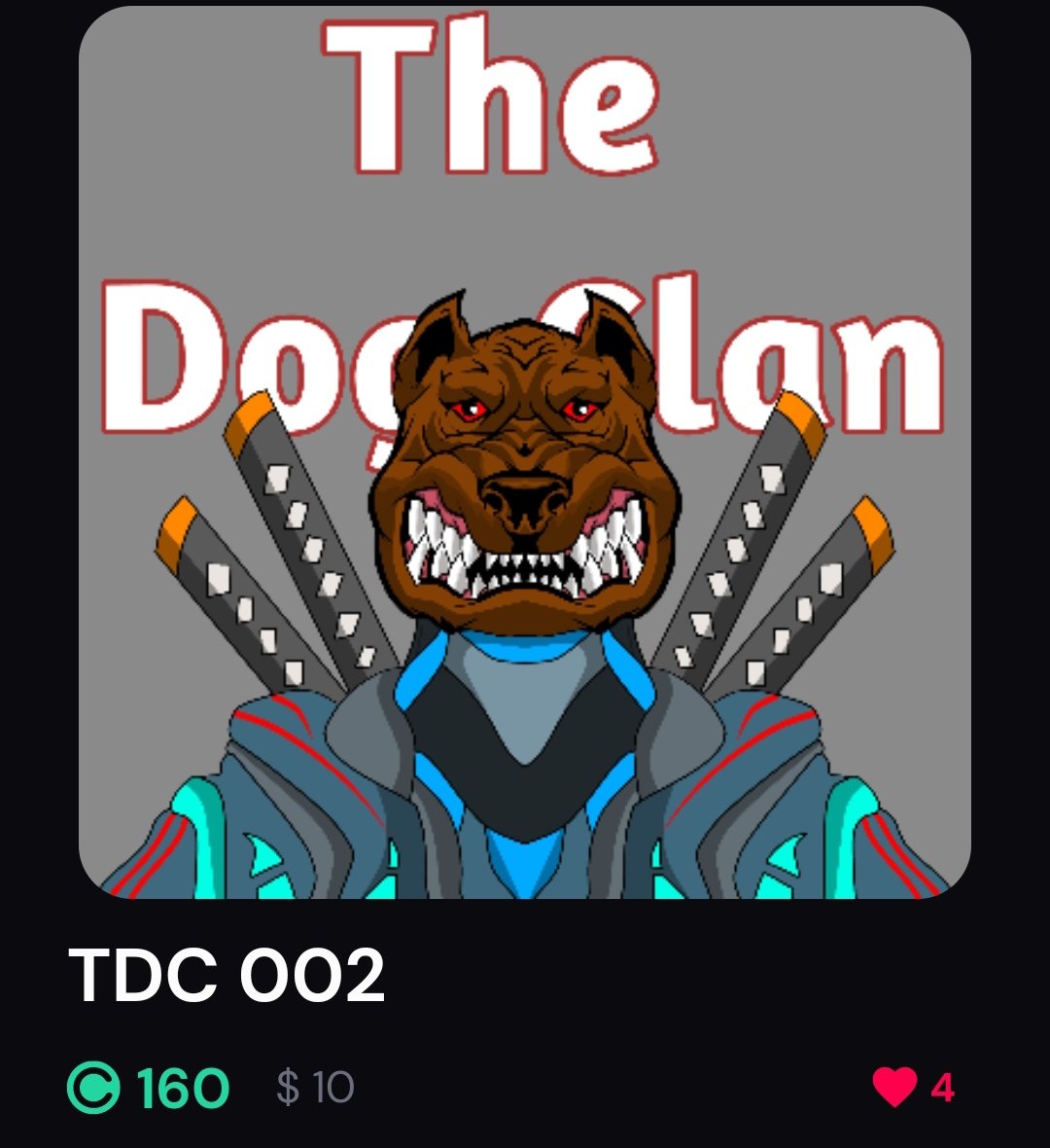 New drop The Dog Clan only on 
<a href="/curateproject/">$XCUR</a>  
web.curate.style/profile/000afd…
#NFT #NFTs #NFTdrops  #NFTCommunity #CryptoArt  #NFTdrop #NFTartist #nftart #NFTCollection #NFTcollectibles #nftcollector #XCURNFT #CurateNFT #Curate #XCUR