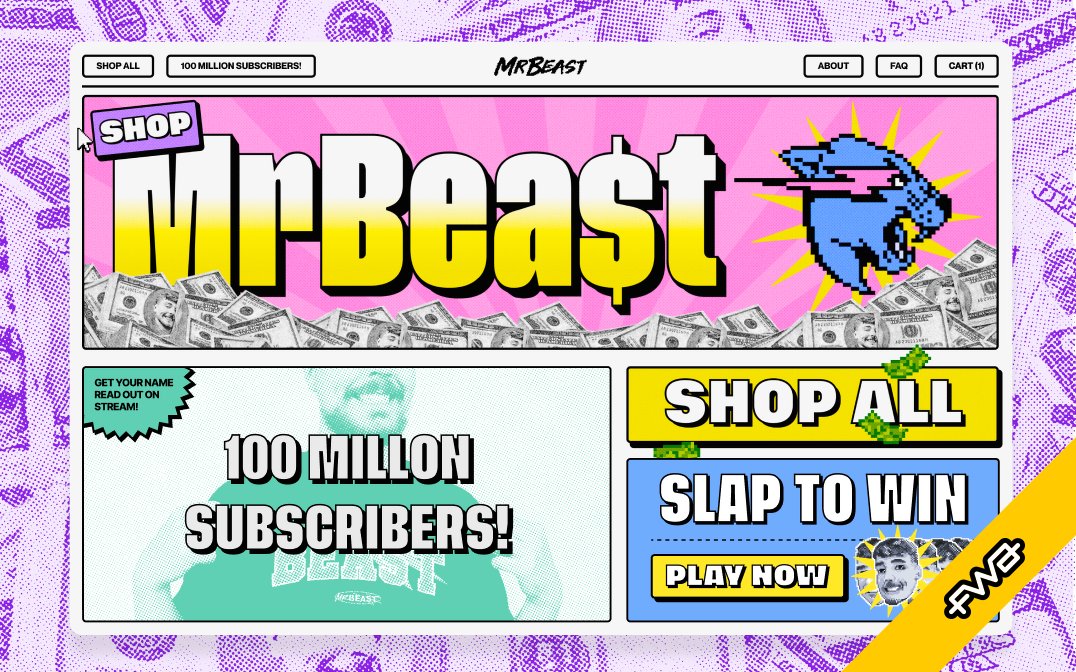 FWA of the day 29 August 2022: Shop Mr Beast thefwa.com/cases/shop-mr-… by basement.studio, REVOLT #FOTD #thefwa