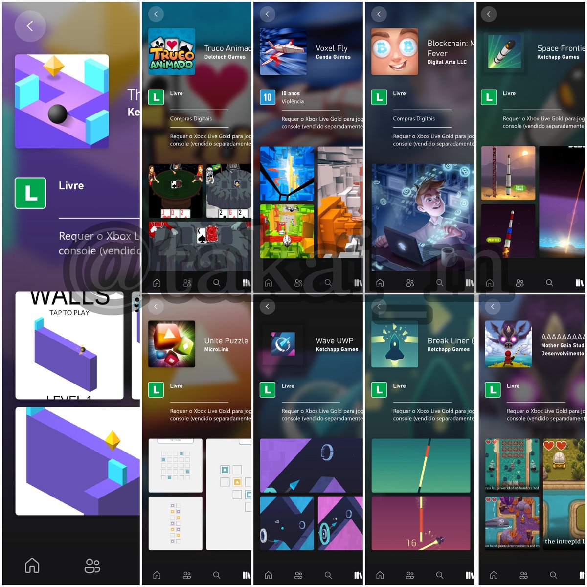 Takai_M's tweet photo. E do nada, a Minha Biblioteca Xbox começou a mostrar os jogos que comprei no meu smartphone LUMIA WINDOWS 10. Inclusive Candy Crush SAGA apareceu também! #Xbox #LibraryGames #candycrush https://t.co/8ICSWRKIoo