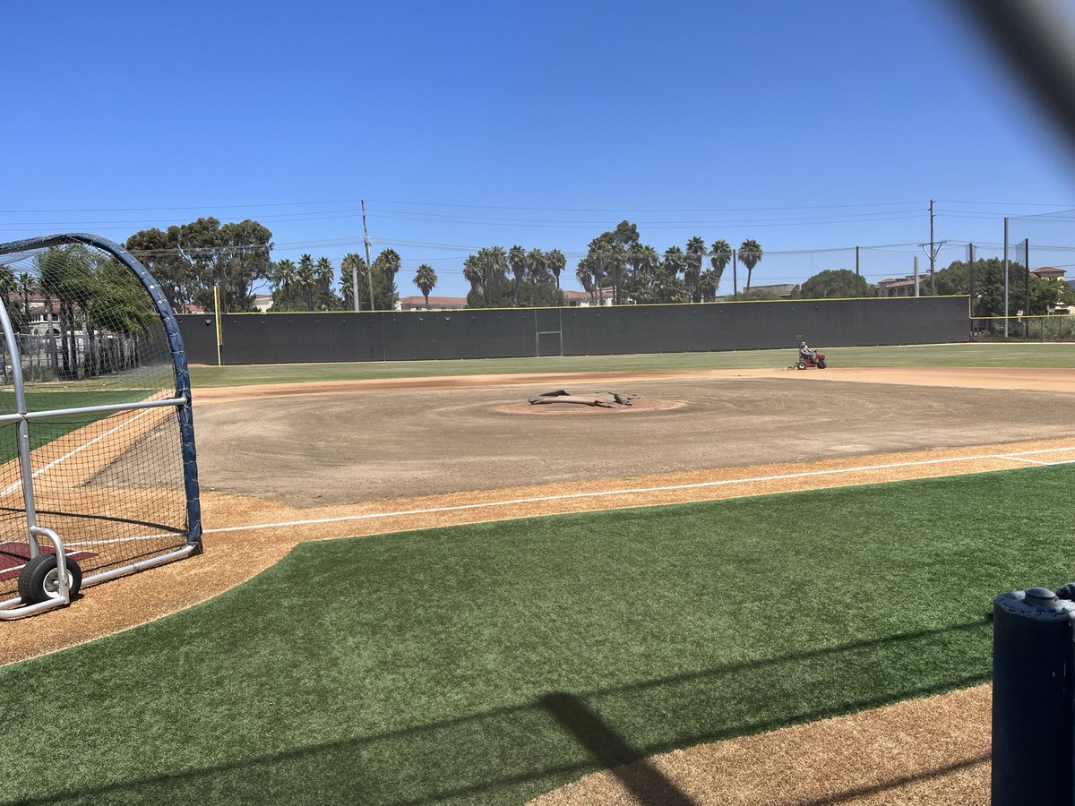 Prepared this infield for sod.