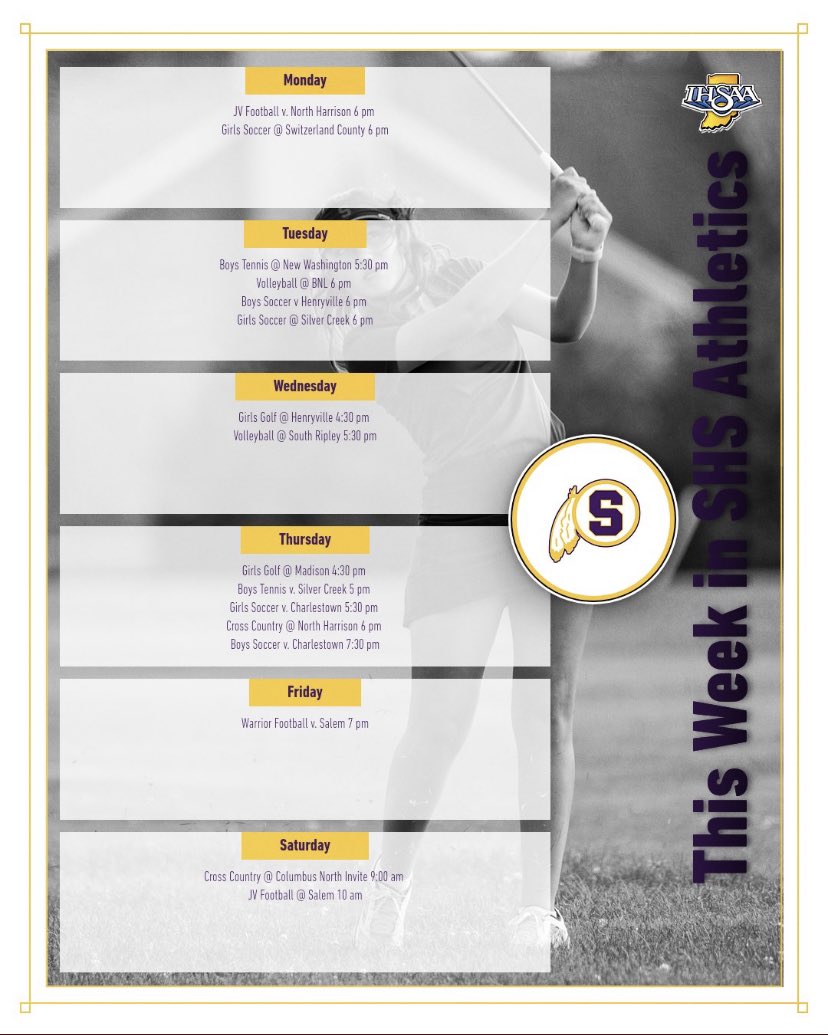 Take a look at what the Tribe is up to this week!! Can’t wait to see you there👏