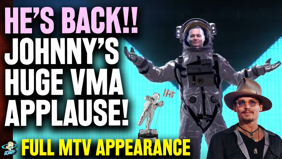andysignore's tweet image. SURPRISE!! Johnny Depp At 2022 MTV VMA's To HUGE Applause!! Why This Is Such A Big Deal For #JusticeForJohnnyDepp The Full Moonman Performance: youtu.be/XD5zx5qoTfY

#VMAs #JohnnyDeppRisesMTV, #JohnnyDeppMoonMan #JohnnyDeppIsALegend